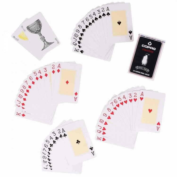 Copag Pinguim Bridge Cards Deck (Black or Red)