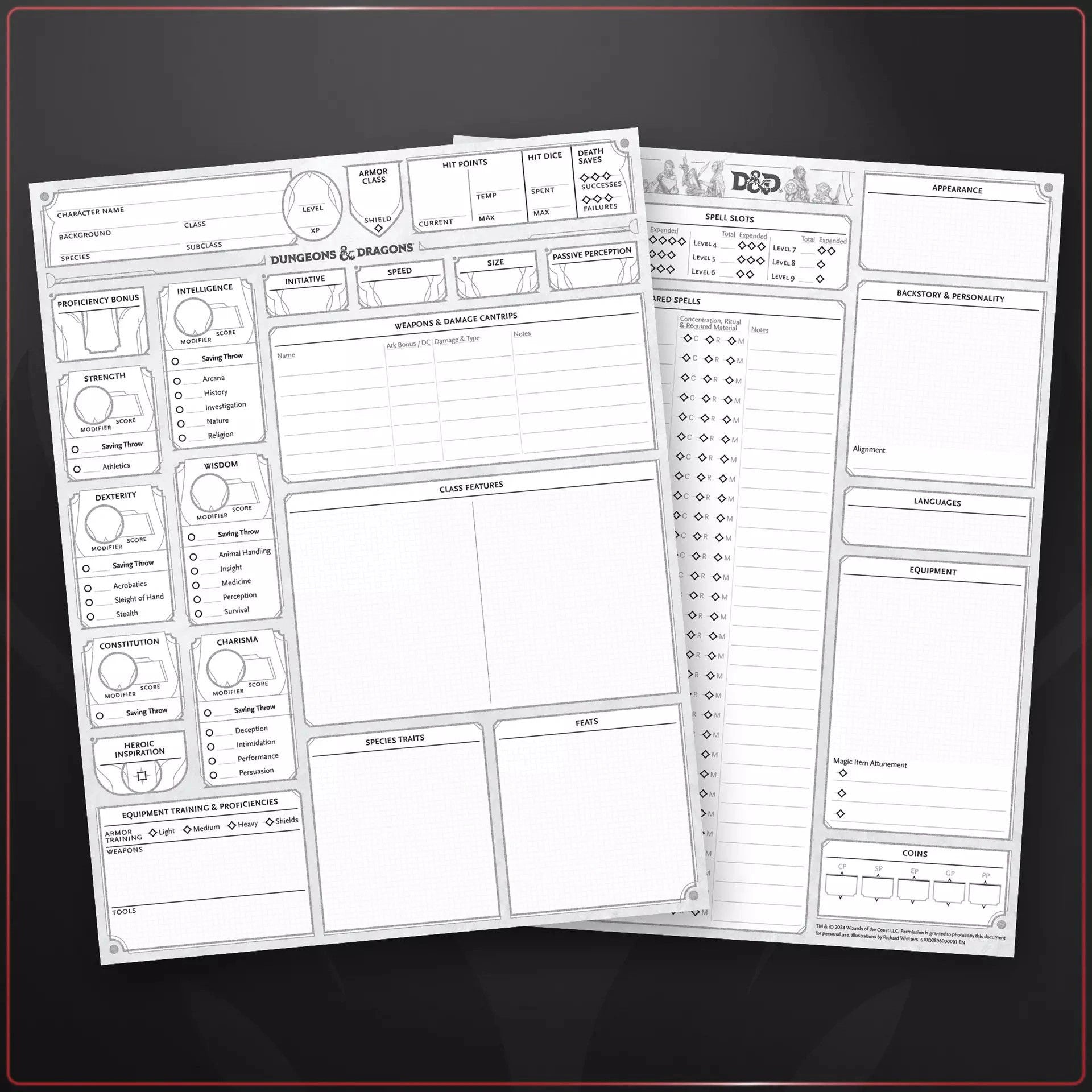 Dungeons & Dragons: 2024 - Character Sheets