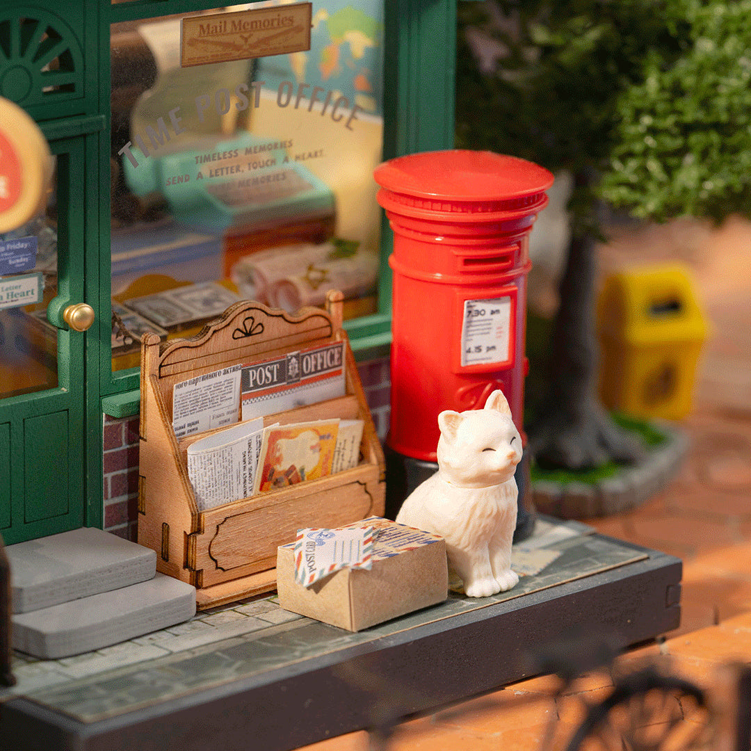 Century Post Office - DIY Miniature House, Bookshelf Decoration Kit - Rolife