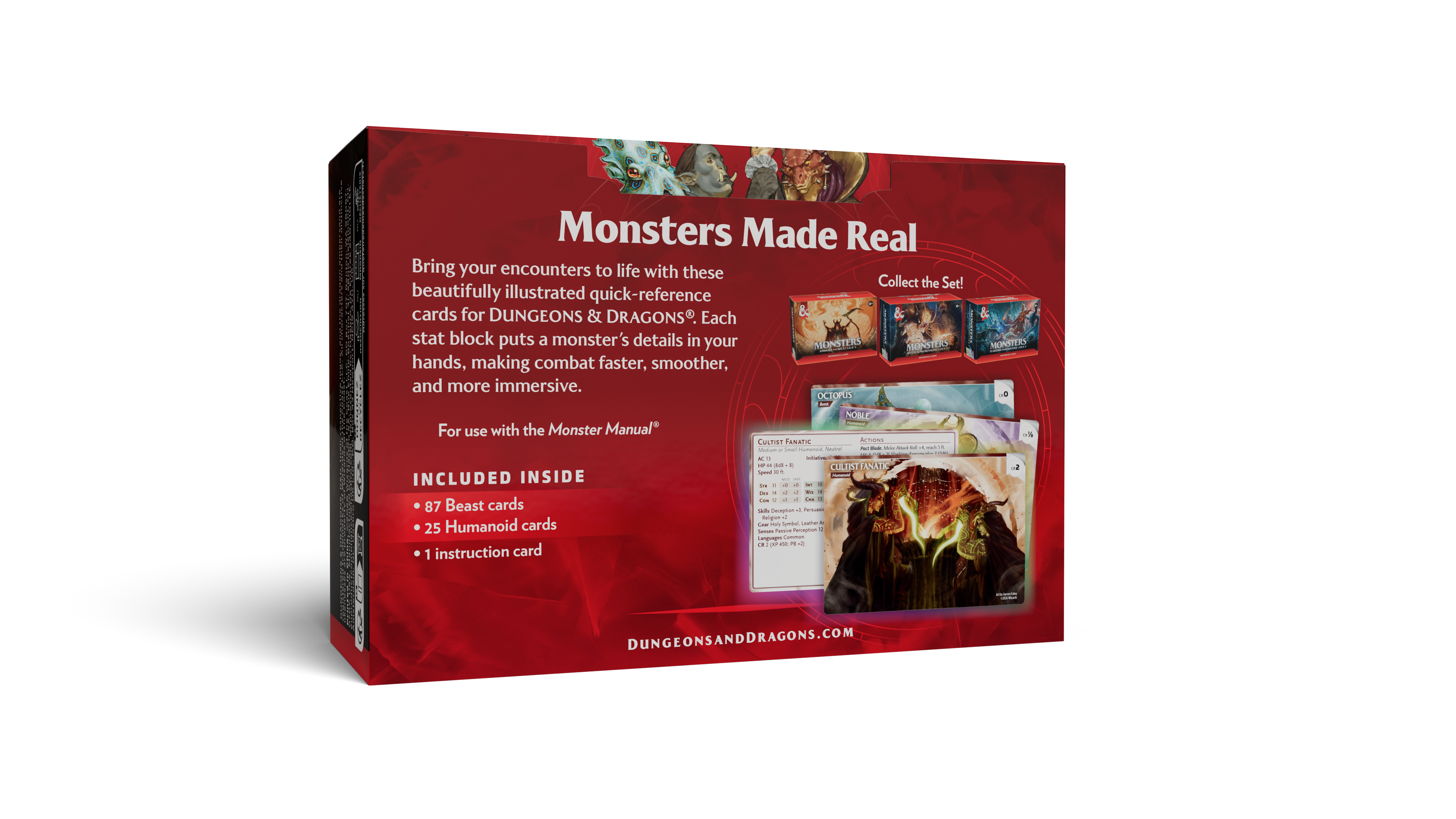 D&D Reference Cards - Monsters (Animals and NPCs)