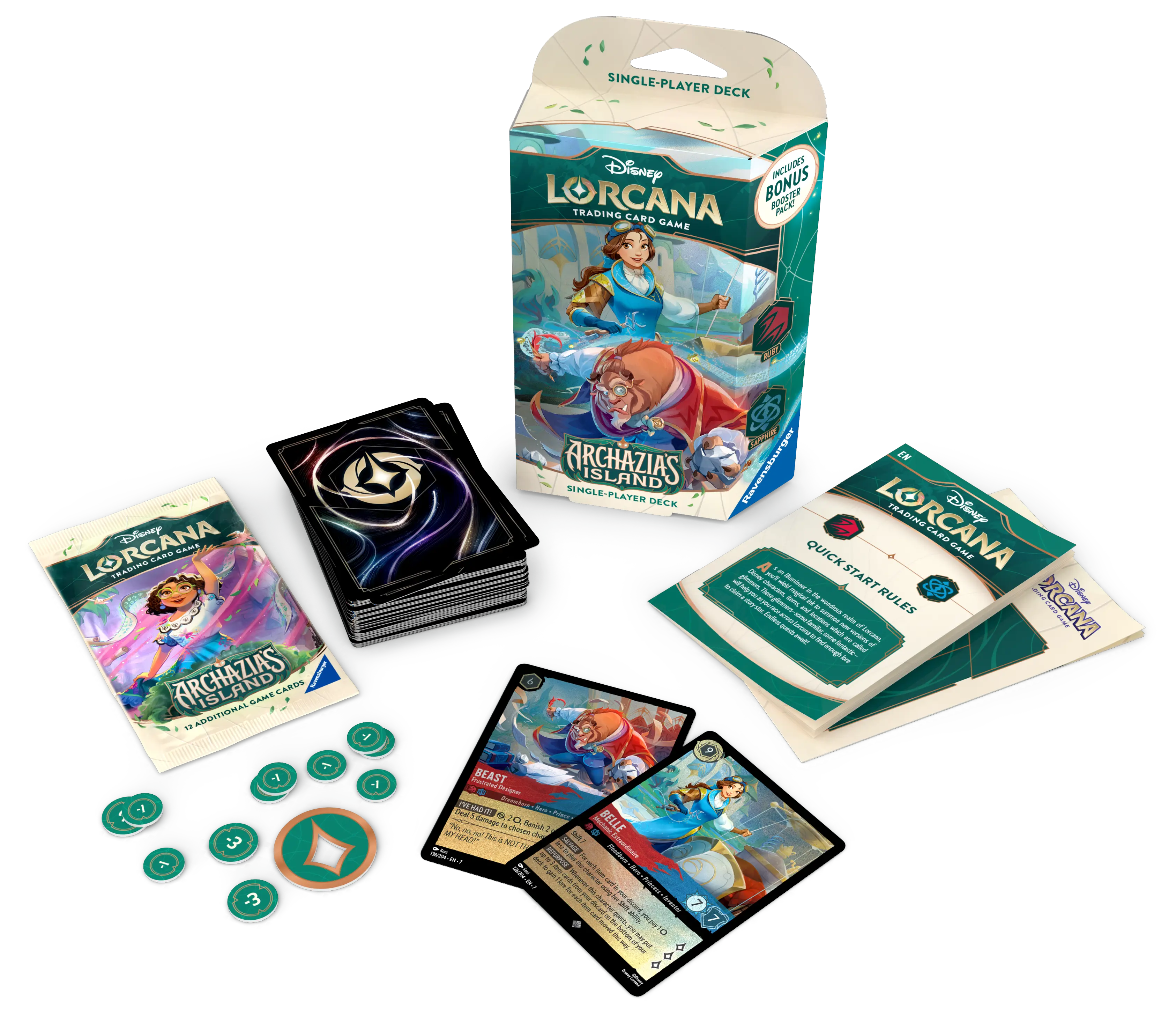 Disney Lorcana TCG: Archazia’s Island Starter Deck - Belle & Beast