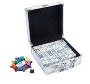 Domino double 12 Mexican Train aluminum case