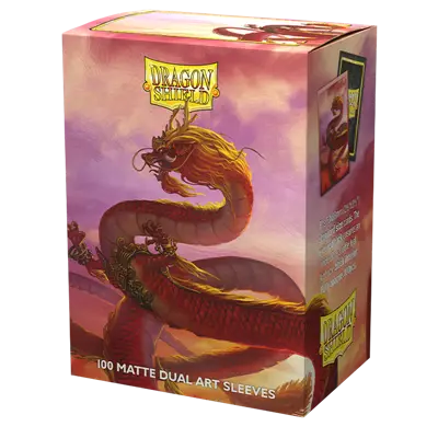 Dragon Shield Art Sleeves - Standard size - Matte Dual - Year of the Wood Dragon (100 Sleeves)