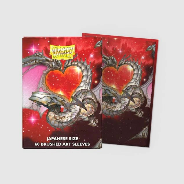 Dragon Shield Brushed Art Japanese size Sleeves - Valentine Dragon 2022