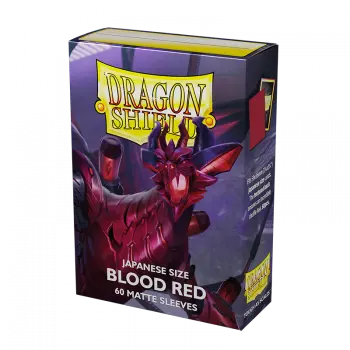 Dragon Shield Japanese Matte Sleeves - Blood Red 'Juusouken' (60 Sleeves)
