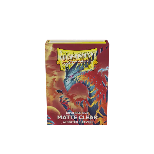 Dragon Shield Japanese Size Matte Outer Sleeves - Clear