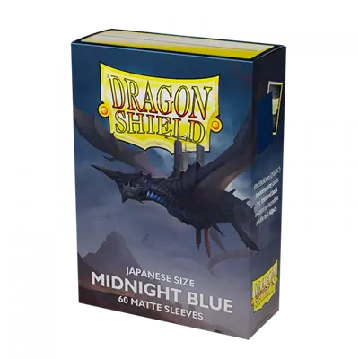 Dragon Shield Japanese size Matte Sleeves - Midnight Blue (60 Sleeves)