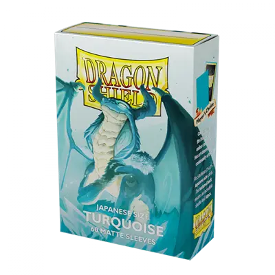 Dragon Shield Japanese size Matte Sleeves Turquoise 'Yadolom' (60 Sleeves)