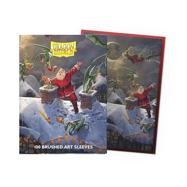 Dragon Shield Standard size Brushed Art Sleeves - Christmas 2023