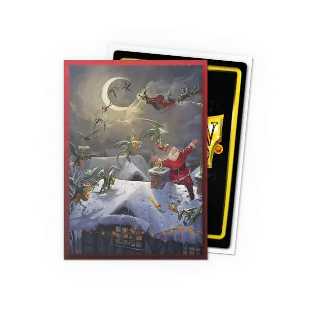 Dragon Shield Standard size Brushed Art Sleeves - Christmas 2023