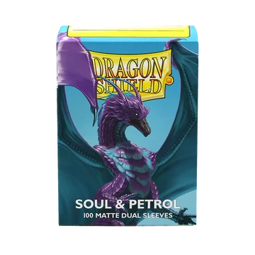 Dragon Shield Sleeves - Standard size - Matte Dual - Soul & Petrol (100 Sleeves)