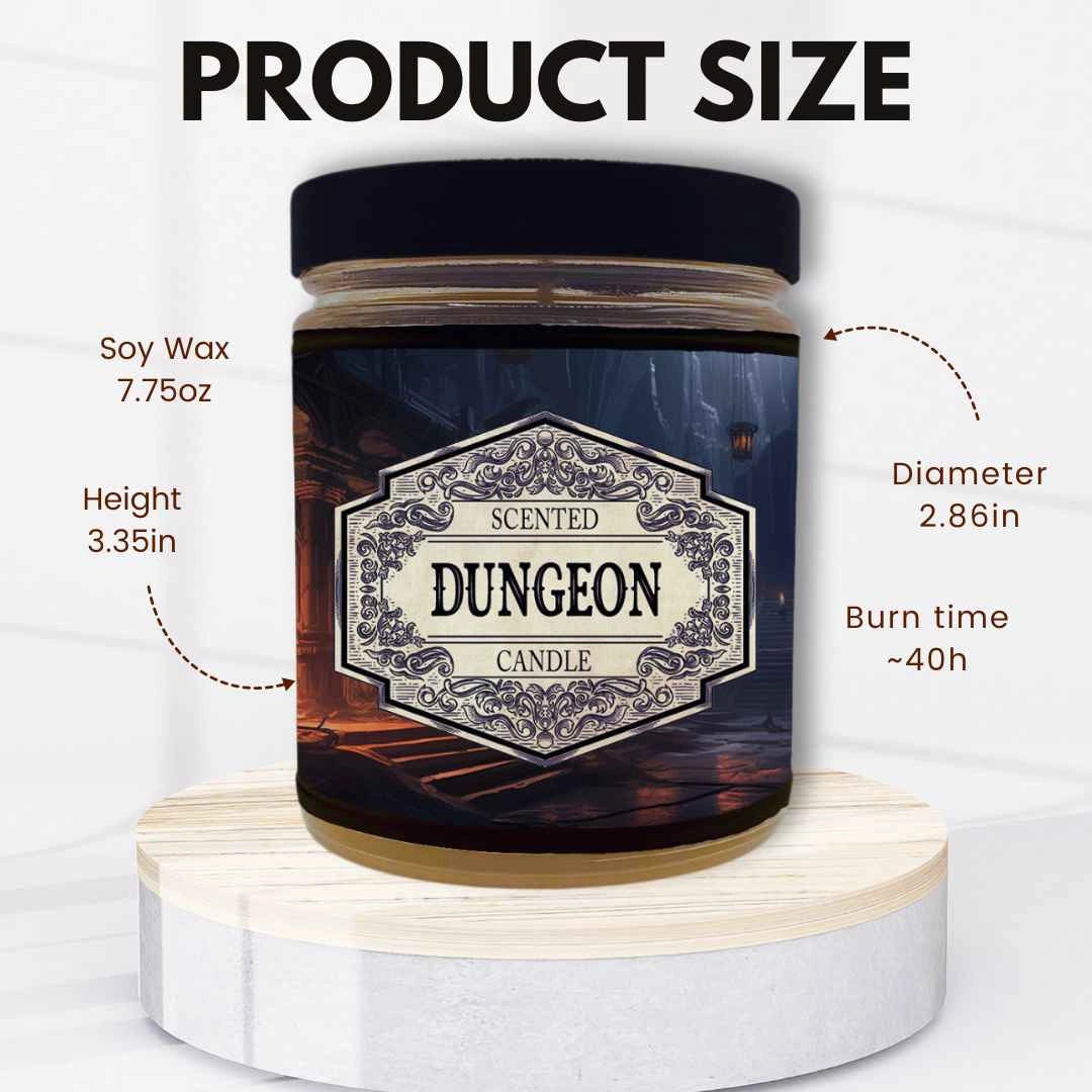 Scented Candle Dungeon with Surprise D20 Dice