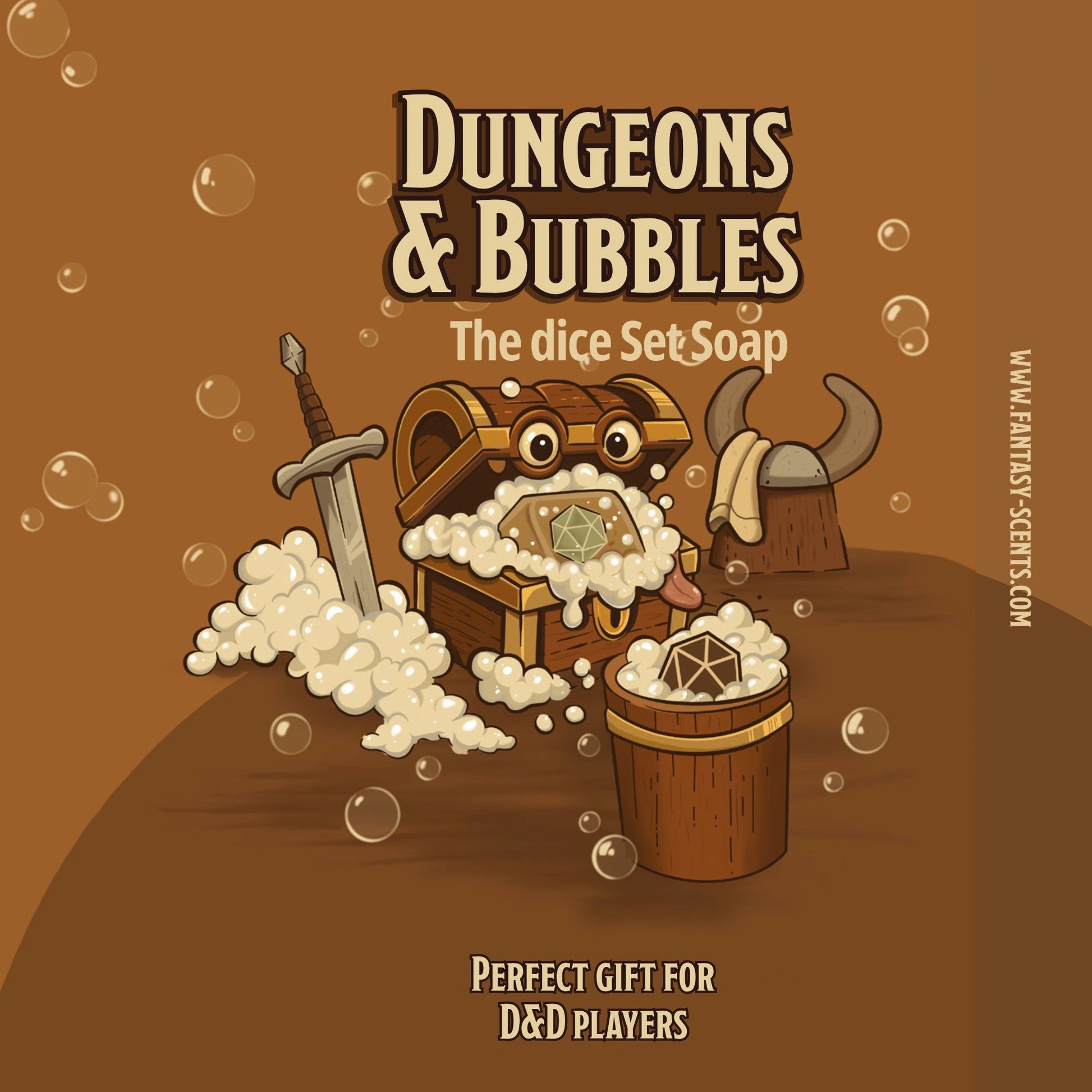 Dungeons and Bubbles Dice Set Soap Fantasy Scents