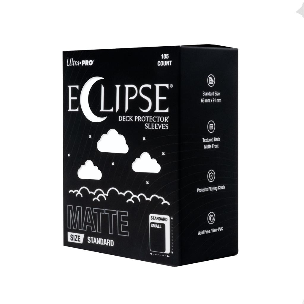 ECLIPSE® Matte Standard DECK PROTECTOR® Sleeves: Arctic White - 105ct