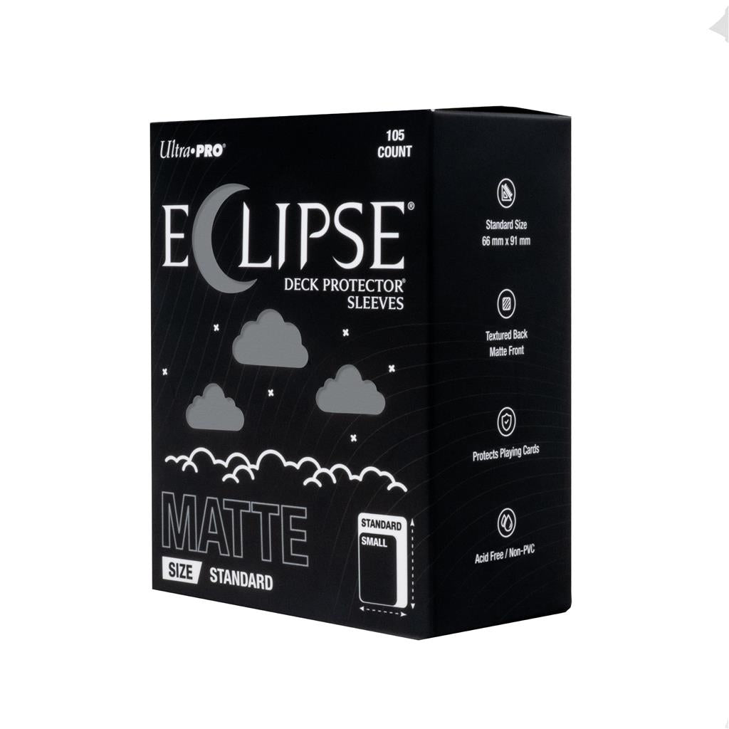 ECLIPSE® Matte Standard DECK PROTECTOR® Sleeves: Smoke Grey - 105ct