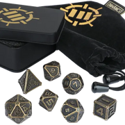 Metal Dice Set Ancient Bronze