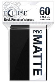 Eclipse Matte Small Sleeves: Jet Black (60 Sleeves)