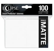 Eclipse Matte Standard Sleeves: Arctic White (100 Sleeves)