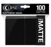 Eclipse Matte Standard Sleeves: Jet Black (100 Sleeves)
