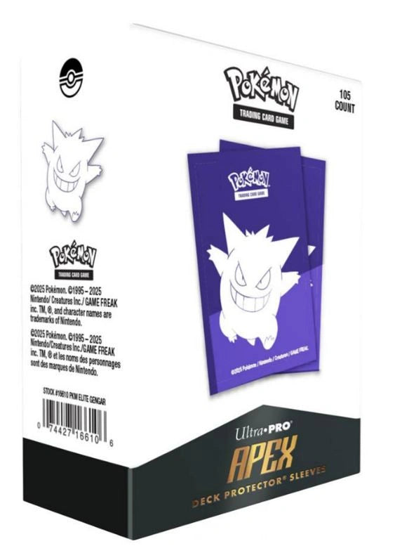 Elite Gengar 105ct Apex Deck Protector Sleeves for Pokémon