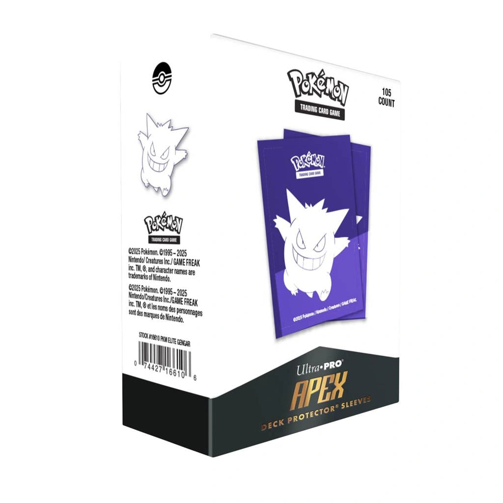 Elite Gengar 105ct Apex Deck Protector Sleeves for Pokémon