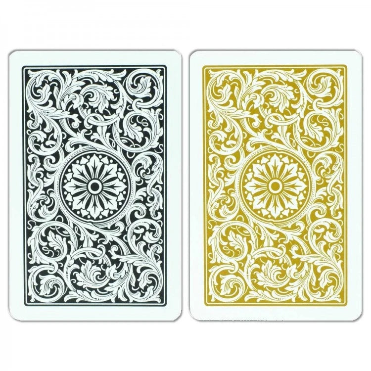 Elite 1546 Playing Cards Bridge Size Black/Gold Double Deck Set Copag