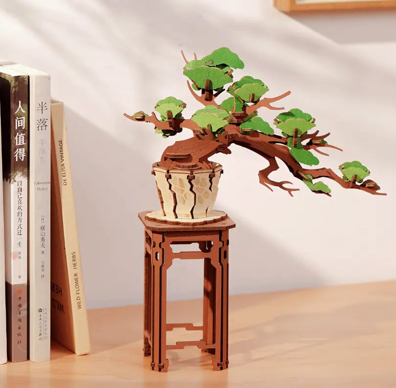 Evergreen Pine Bonsai - 3D Wooden Puzzle DIY - Rolife