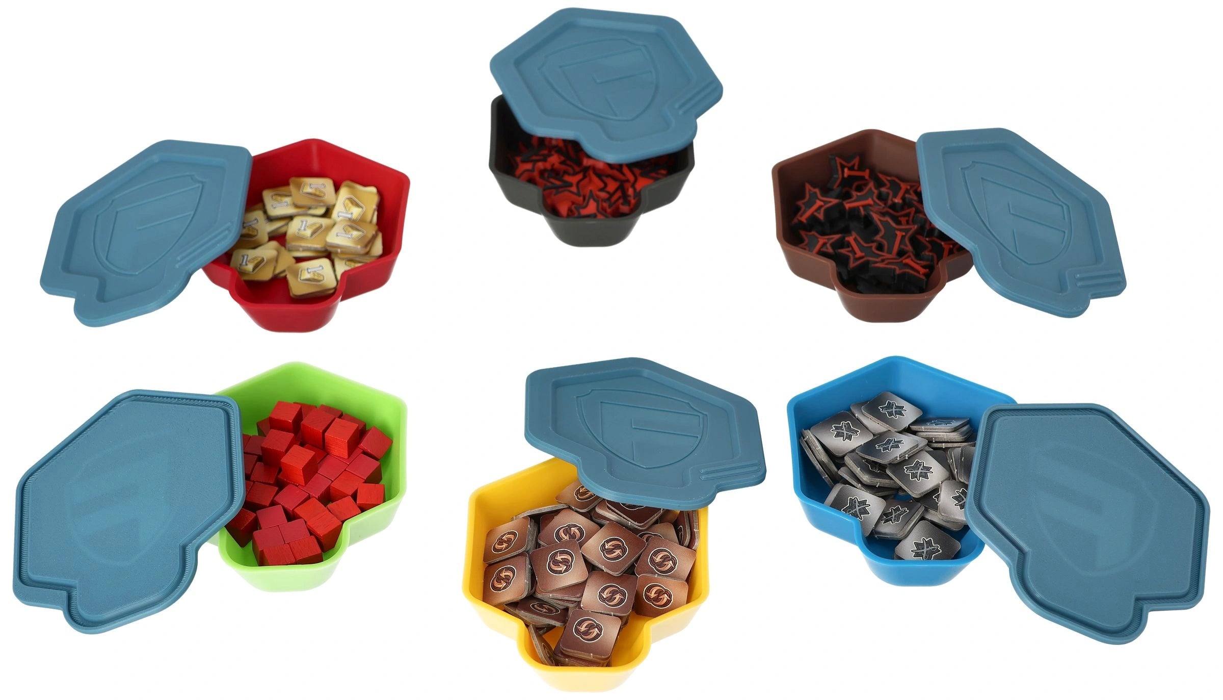 6 pcs value pack Feldherr lid for SHELL token trays
