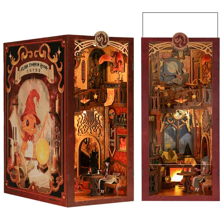 Flame Common Room - Book Nook Kit - CuteBee