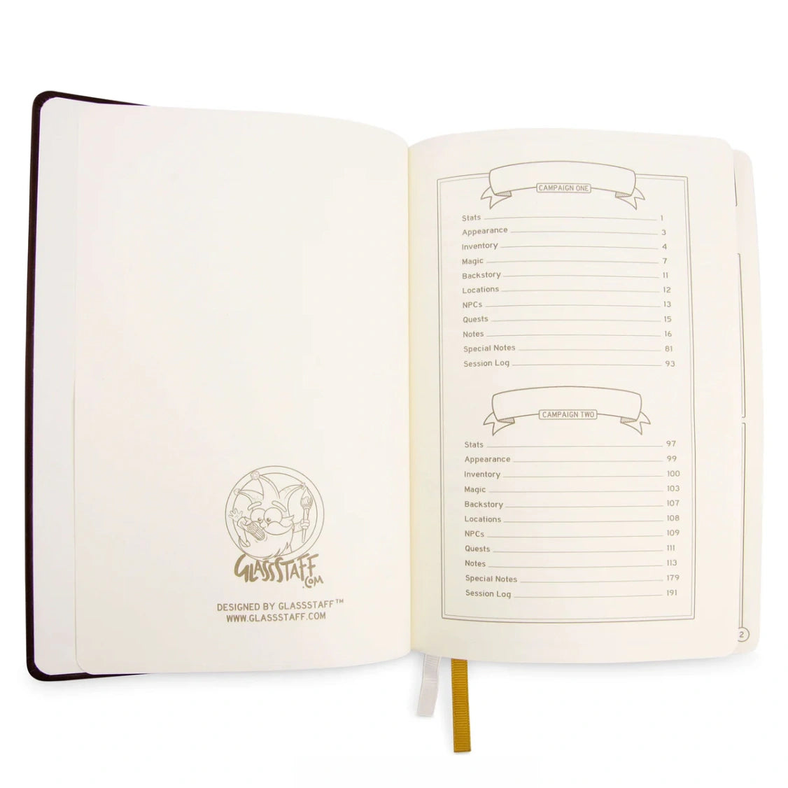DnD 5e Player Journal Black
