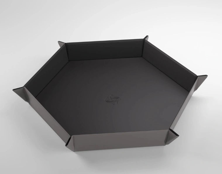 Gamegenic - Magnetic Dice Tray Hexagonal: Black / Gray