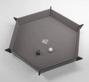 Gamegenic - Magnetic Dice Tray Hexagonal: Black / Gray
