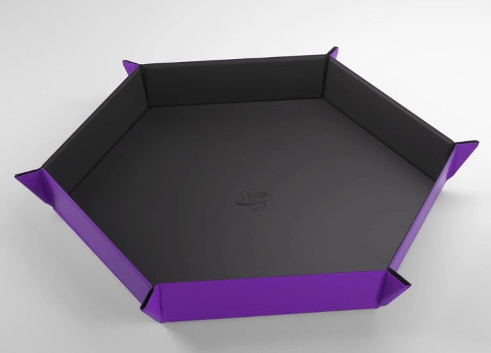 Gamegenic - Magnetic Dice Tray Hexagonal: Black / Purple
