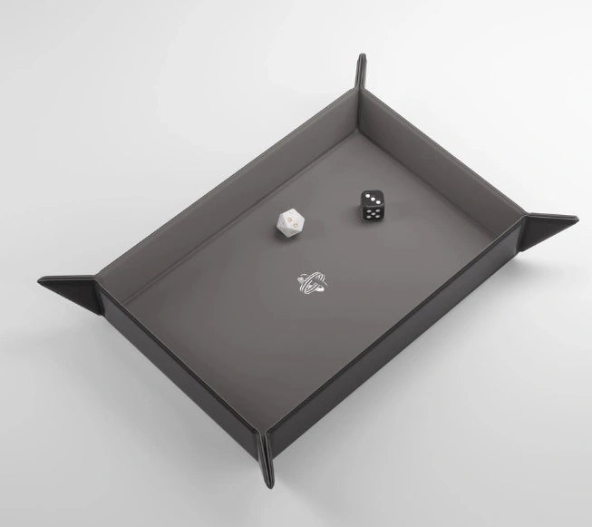 Gamegenic - Magnetic Dice Tray Rectangular: Black / Grey