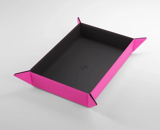 Gamegenic - Magnetic Dice Tray Rectangular: Black / Pink
