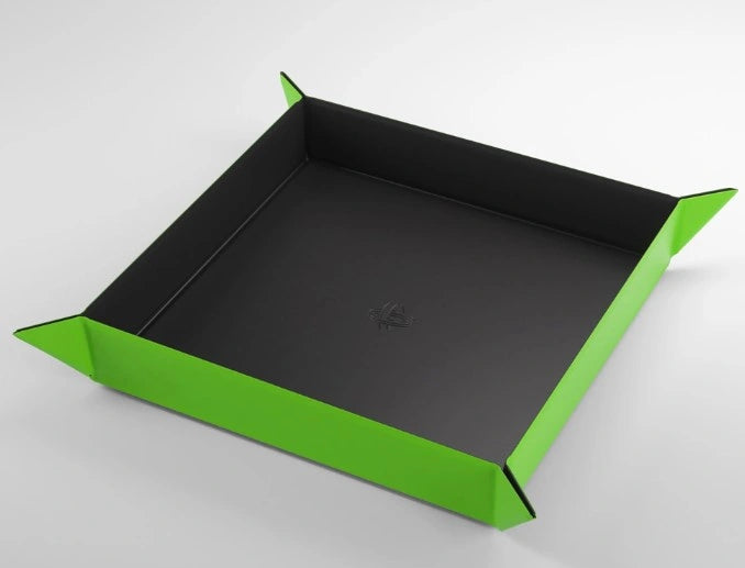 Gamegenic - Magnetic Dice Tray Square: Black / Green