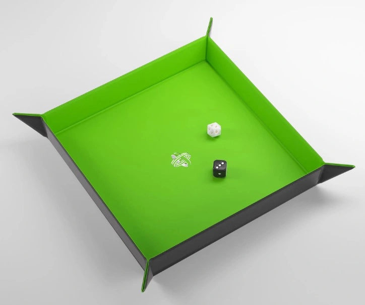 Gamegenic - Magnetic Dice Tray Square: Black / Green