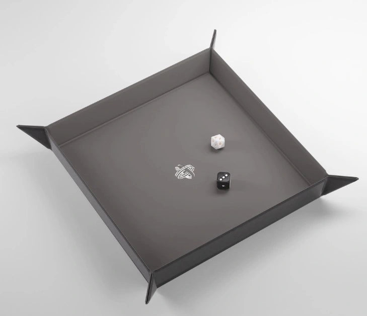 Gamegenic - Magnetic Dice Tray Square: Black / Grey
