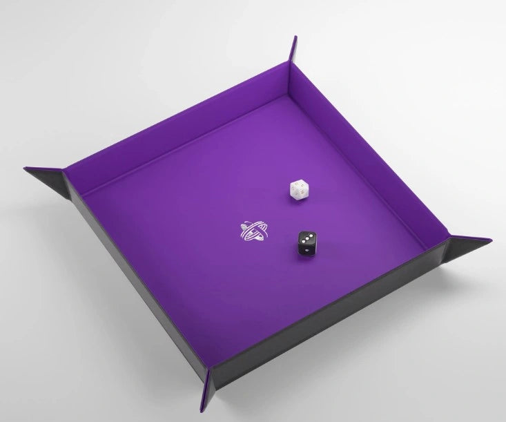 Gamegenic - Magnetic Dice Tray Square: Black / Purple