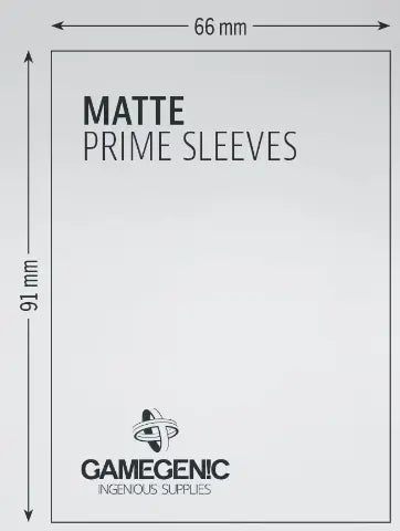 Gamegenic - Matte Prime Sleeves Yellow (100 Sleeves)