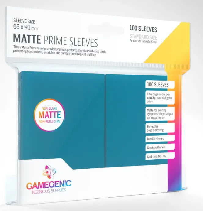 Matte Prime Sleeves (100 Sleeves) - Välj Färg