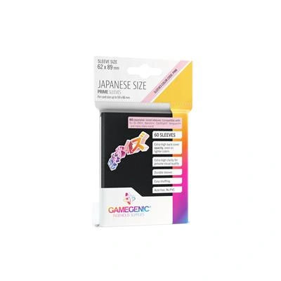 Gamegenic - Prime Japanese Sized Sleeves Black (60 Sleeves)