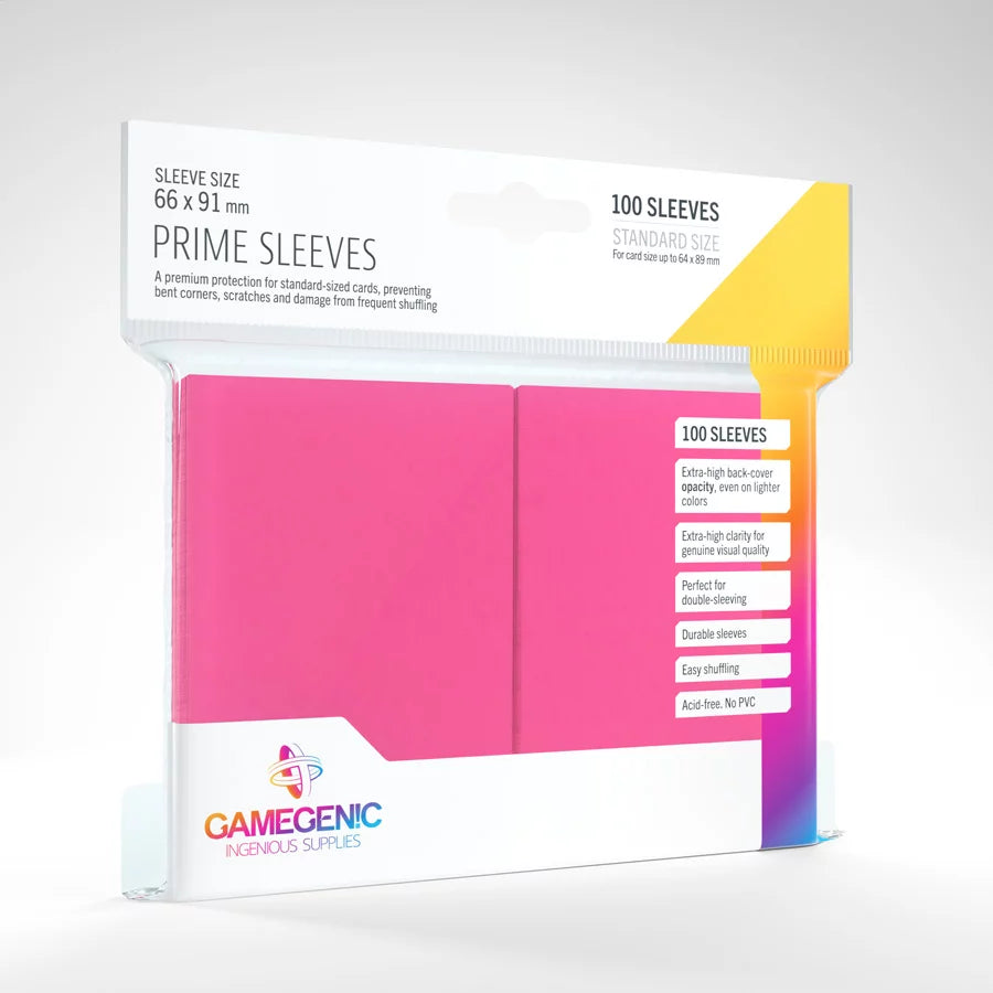 Gamegenic - Prime Sleeves Pink (100 Sleeves)
