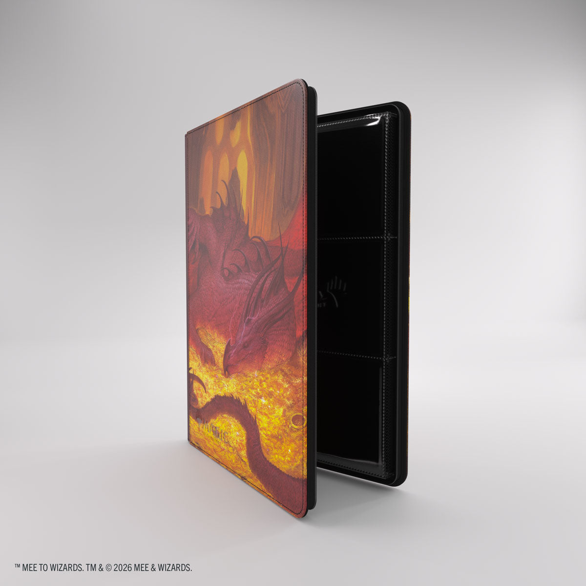 Gamegenic: Magic: The Gathering | The Hobbit Zip-Up Album 18-Pocket - Smaug's Mox Amber