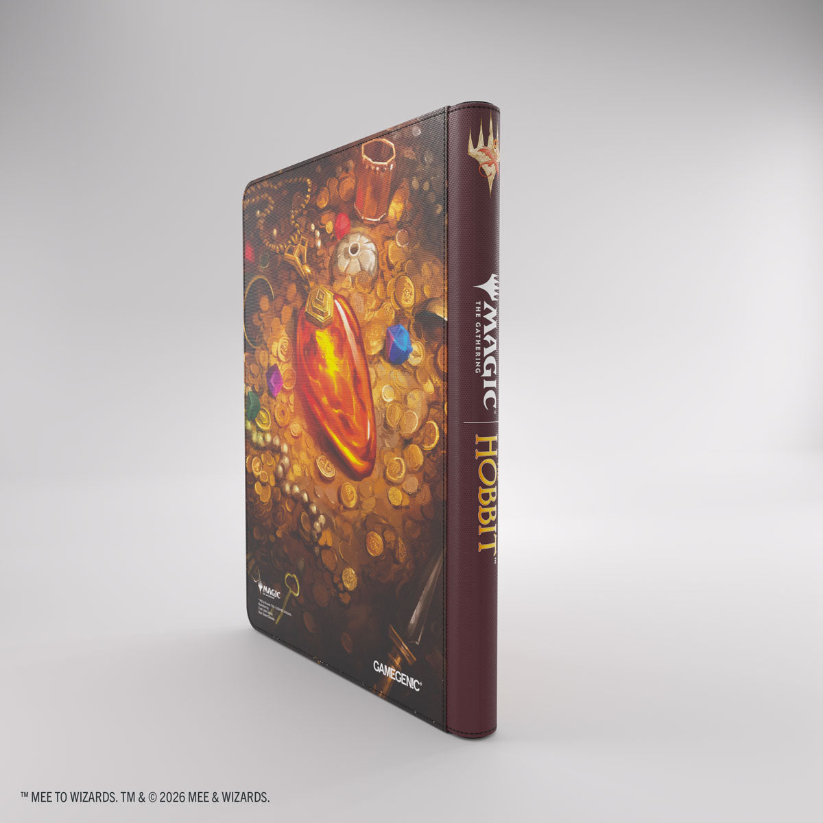 Gamegenic: Magic: The Gathering | The Hobbit Zip-Up Album 18-Pocket - Smaug's Mox Amber