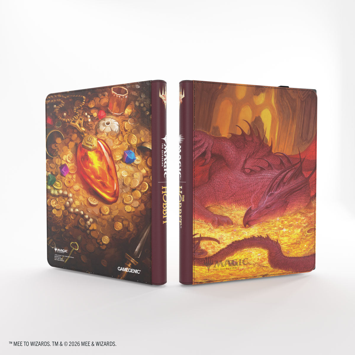Gamegenic: Magic: The Gathering | The Hobbit Zip-Up Album 18-Pocket - Smaug's Mox Amber
