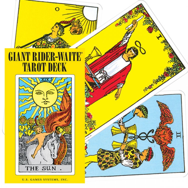 Giant Rider-Waite Tarot cards