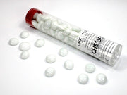 Glass Gaming Stones - Opaque White (40)