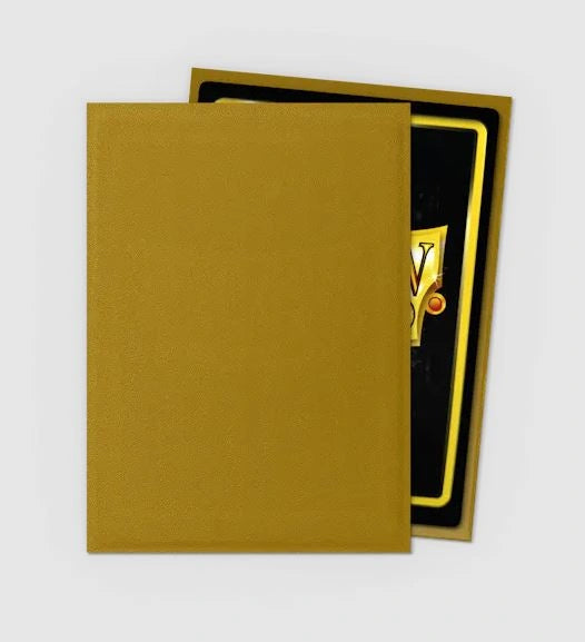 Gold - Matte Sleeves - Standard Size (100)