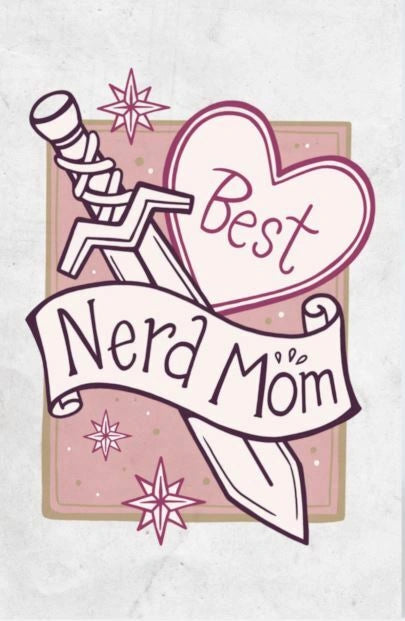 Gratulationskort - Best Nerd Mom